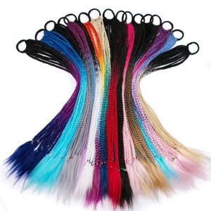 Synthetic / faux dreadlocks rubber band style